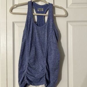 5/$25 Athleta Heathered Blue Racerback Tank Top